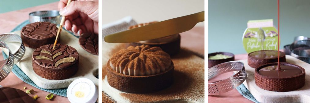 Recette tartelettes chocolat pistaches façon Kadaïf - ScrapCooking